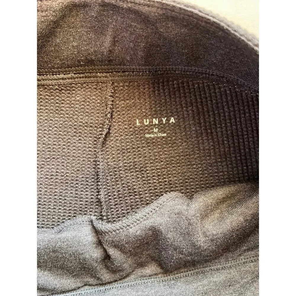 NWOT LUNYA Restore Thermal Waffle Knit high rise leggings Gray Size M - Picture 4 of 8